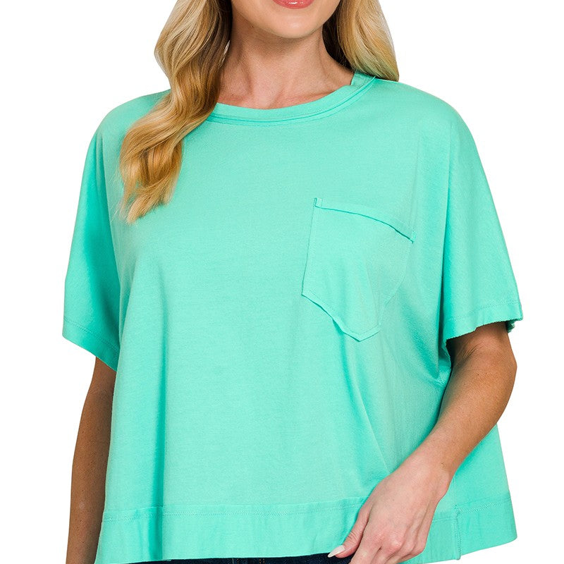 Boxy Mom Tee (5Colors)