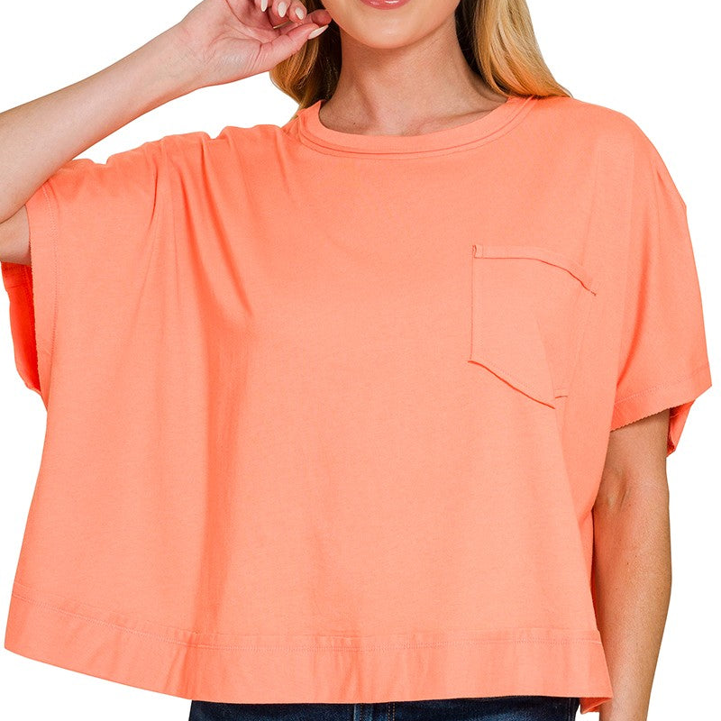 Boxy Mom Tee (5Colors)