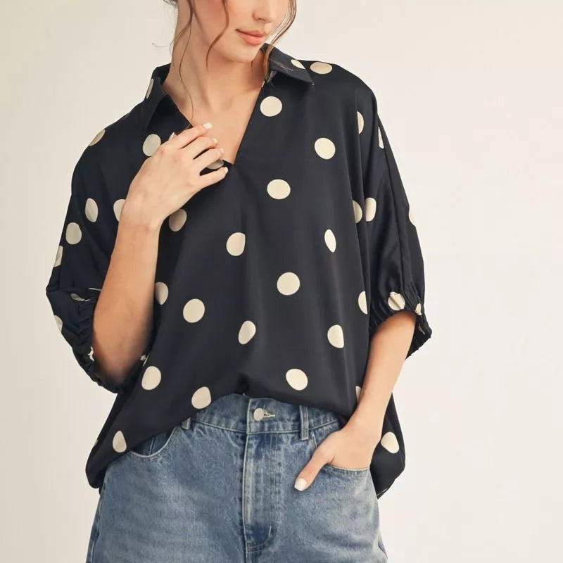 Dottie Top (2Colors)
